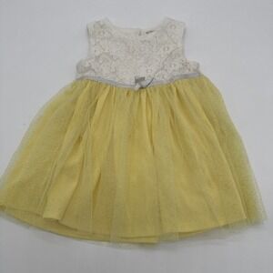 NANETTE BABY Fancy/Spring/Easter/Special Occasion Dress Size 18 Months Yellow
